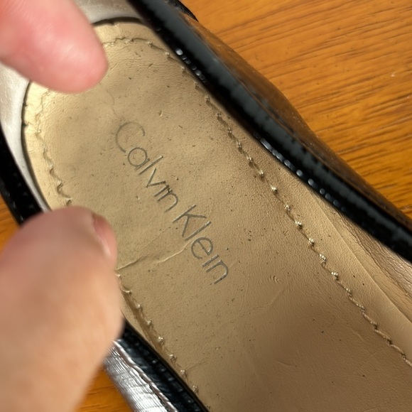 Calvin Klein Black Slip on Loafers - Picture 3 of 5